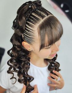 Goddess Hairstyle, Wavy Hair Hairstyles, Mixed Kids Hairstyles, Girly Hairstyles, Pageant Hair, Girl Hair Dos, Beautiful Braided Hair, Goddess Hairstyles