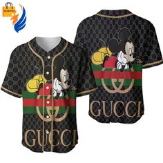 Introducing the Gucci Mickey Luxury Brand Baseball Jersey, a true masterpiece of style and quality. Made from premium materials, this Jersey Shirt Outfit, Gucci Mickey Mouse, Mickey Mouse Baseball, Clothes Sport, Buy Louis Vuitton, Baseball Jersey Shirt, Buy Gucci, Trending Fashion Outfits, Sports Uniforms