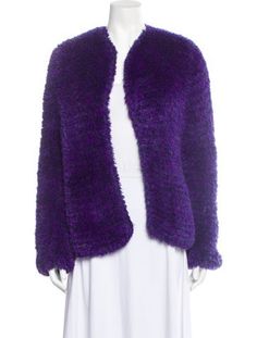 Diane von Furstenberg Faux Fur JacketPurpleCollarlessOpen FrontFit:Jackets by Diane von Furstenberg typically fit true to size. Purple Fur Coat For Fall, Faux Fur Jacket, Fur Jacket, Von Furstenberg, Diane Von, Diane Von Furstenberg, Faux Fur, Print Patterns, Clothes For Women