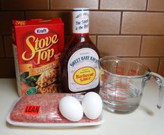 the ingredients to make this dish include eggs, sugar and syrup