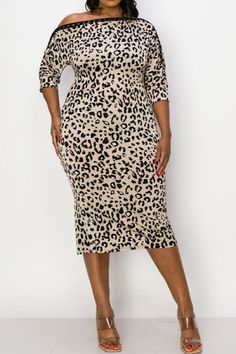 Plus Size Leopard Print Off Shoulder Midi Dress – BPosh Beauty Bar & Boutique Spring Leopard Print Knee-length Midi Dress, Sheath Midi Dress For Fall Brunch, Leopard Print Midi Dress For Spring, Leopard Print Summer Dress For Work, Spring Leopard Print Midi Dress, Summer Workwear Dress In Leopard Print, Leopard Print Spring Dresses For Work, Spring Leopard Print V-neck Midi Dress, Leopard Print Dress For Spring Workwear