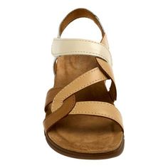 easy spirit Minny Casual Leather Sandal - 22107697 | HSN Spring Sandals With Ortholite Insole And Adjustable Straps, Brown Summer Sport Sandals With Arch Support, Brown Sport Sandals With Arch Support For Summer, Cushioned Footbed Sandals For Summer Everyday Use, Summer Strappy Sport Sandals With Arch Support, Strappy Sport Sandals With Arch Support For Summer, Everyday Synthetic Sandals With Ortholite Insole, Comfortable Synthetic Sandals For Everyday, Comfortable Everyday Synthetic Sandals