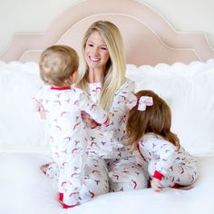 Get into the Christmas spirit with matching pajamas for you and your little ones! This women's pajama set features our classic Vintage Santa print and includes charming henley button details. The set includes a long-sleeve pajama top and coordinating pull-on pajama pants. Add a monogram for a personalized Christmas look! For a relaxed fit, please size up. XXS (0-2)XS (2-4)Small (4-6)Medium (6-8)Large (8-10)XL (12-14) Holiday Family Matching White Sleepwear, Matching White Christmas Sleepwear, White Matching Christmas Sleepwear, Holiday Playful Sleepwear, Holiday White Sleepwear For Pajama Party, White Holiday Sleepwear For Pajama Party, White Family Matching Holiday Sleepwear, Family Matching White Holiday Sleepwear, Family Matching Holiday Sleepwear In White