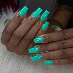 Gel X Full Set, Green Short Acrylic Nails, Short Nails Green, Nails Acrylic Green, Gel Full Set, Bio Nails, Beauty 2023, Building Stairs