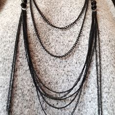 32 Inch Black Necklace And Dangle Earrings Set New With Tags Black Necklace, Earrings Set, Womens Jewelry Necklace, Earring Set, Black Silver, Dangle Earrings, Jewelry Necklaces, Necklaces, Women Jewelry