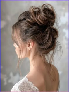 There are ways we can naturally reverse pre-mature graying, experiment with natural home remedies for gray hair color Bun Styles For Long Hair, Classy Long Hair, High Bun Updo, Top Messy Bun, Elegant Messy Bun, Messy Bun Styles, Wedding Guest Updo, Long Hair Updos, Long Haircuts With Bangs