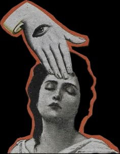 an image of a woman being touched by a hand