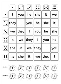 a printable worksheet with words and numbers