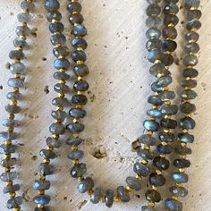 Layering Labradorite Necklace Necklace Robindira Unsworth Labradorite Bead Necklace, Labrodite Jewelry Beads, Labradorite Necklace Beads, Petaluma California, Silver Labrador, Necklace Inspiration, Beaded Necklace Designs, Artisan Bracelets, Long Necklaces