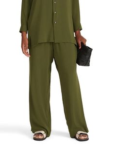 Women's easy pull-on wide leg Cilantro pant Cynthia Vincent BAACAL – Baacal Wide Leg Pant, Sustainable Fabrics, Shirtdress, Pj Sets, Pull On Pants, Cilantro, Short Pants, Effortless Style, Plus Size Fashion