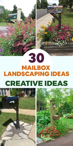 mailbox landscaping ideas that are easy to do and great for the yard or front yard