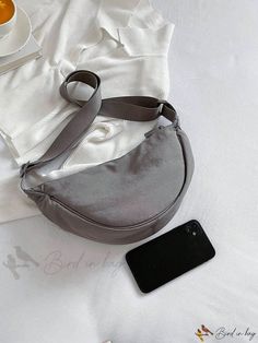 Bird in Bag - Minimalist Hobo Bag Modern Solid Color Bags With Adjustable Strap, Trendy Gray Shoulder Bag For Everyday, Modern Gray Everyday Shoulder Bag, Modern Travel Bags In Solid Color, Minimalist Solid Color Crossbody Baguette Bag, Modern Solid Color Shoulder Bag For Daily Use, Modern Gray Shoulder Bag With Adjustable Strap, Modern Solid Color Shoulder Bag For On-the-go, Minimalist Baguette Crossbody Bag