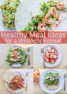 healthy meal ideas for a healthier's reheat diet, including tortillas and salads