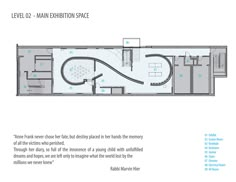 the floor plan for an exhibition space