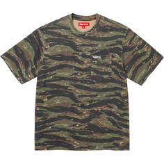 Supreme Short Sleeve Pocket Tee Ss24 T-Shirt Top Men’s Size Xl Tiger Camo. All Cotton Slub Jersey Crewneck With Embroidered Logo On Single Chest Pocket. Brand New With Tags. 100% Authentic Guaranteed. Casual Camouflage T-shirt Relaxed Fit, Relaxed Fit Camouflage T-shirt With Graphic Print, Camouflage Short Sleeve T-shirt For Streetwear, Camouflage Graphic Tee For Streetwear, Casual Camouflage Short Sleeve T-shirt, Relaxed Fit Camouflage Top For Streetwear, Relaxed Fit Camouflage Cotton T-shirt, Casual Camouflage T-shirt For Streetwear, Camouflage Short Sleeve T-shirt With Relaxed Fit