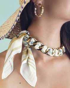 Shirt Collar Jewelry, Gold Lariat Jewelry For Summer, Elegant Summer Party Chain Necklace, Elegant Silk Cord Necklace For Gift, Gold Chain Necklace For Summer, Adjustable Gold Chain Jewelry For Summer, Bohemian Summer Jewelry With Gold Chain, Trendy Summer Gold Chain Jewelry, Bohemian Gold Chain Jewelry For Summer