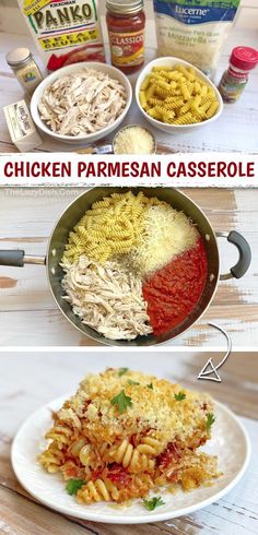 chicken parmesan casserole is an easy and delicious dinner