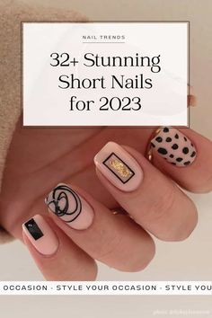 Are you looking for inspiration for short nails or very short nails? You’ll love this list of nail design ideas from simple and minimal to fun and trendy nails with art and bold colors. There’s short nail ideas for spring, summer, fall, and winter 2023 including acrylic square, round, and almond, or natural nails with white, blue, green, black, or red polish. Whether you want short nails for work or for going out, you’ll love this list! Short Nails For Office, Mail Art For Short Nails, Current Nail Trends 2023 Short, Short Nails For Work, Classy Short Nail Designs, Very Short Nails, Nails With Art, Classy Short Nails, Nail Ideas For Spring