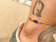 Pride Bracelet Anklet, Pride Bracelet, Gift for Gay Couple, LGBTQ Bracelet, Gay Pride Bracelet, Pride Bracelet for Men, Subtle Pride Jewelry, Pride Accessories etsy.com/shop/Aiolis Lgbtq Bracelet, Gay Pride Bracelet