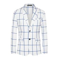 This plaid blazer is made from lightweight material and is comfortable to wear. A plaid blazer is a versatile piece in your wardrobe that can be worn with other items to add a stylish touch to your look. Pair a plaid blazer with dress pants and a shirt for a business look, or pair it with jeans for a casual look. Size----------Chest----------Sleeve----------Length----------Shoulder S------------------41.7--------------24.6---------------28.0-------------------17.3 M-----------------43.7--------- Blazer With Dress, Mens Sport Coat, Formal Suits, Mens Plaid, Winter Trends, Business Suit, Business Look, Casual Blazer, Plaid Blazer