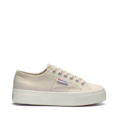 2740 Platform Sneakers - White – Superga US Classic Platform Sneakers With White Sole For Streetwear, Classic Low-top Platform Sneakers, Spring Streetwear Sneakers With Lug Sole, Urban Style Platform Sneakers With Gum Sole, Sporty Canvas Shoes With Lug Sole For Streetwear, Sporty Low-top Canvas Shoes With Lug Sole, Low-top Canvas Shoes With Lug Sole, Low-top Canvas Shoes With Lug Sole And White Sole, White Superga