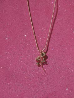 Rose Necklace - PRE ORDER Necklaces Rose, Rose Necklace Aesthetic, Pink Rose Necklaces For Gifts, Rose-colored Flower Necklace As A Gift, Golden Rose Necklace, Rose City, Rose Necklace, Put A Ring On It, Bling Rings