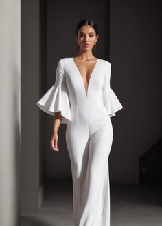 Bridal jumpsuit sewing pattern Available as an instant download (pdf) sewing pattern pack in a variety of sizes, including plus sizes Pattern and sewing instructions are in English US Sizes: 2, 4, 6, 8, 10, 12, 14,16,18,20,22,24,26,,28,30 Standard Sizes: XS, S, M, L,XL,2XL,3XL,4XL These patterns are suitable for A4, A0, and US Letter size papers. Once your payment is processed, you will automatically receive download links for the pattern files. Please note that you can only download the files f Womens Jumpsuit Pattern, Dungaree Pattern, Jumpsuit Sewing Pattern, Jumpsuit Sewing, Wedding Reception Outfit, Jumpsuit Pattern Sewing, Reception Outfit, Plus Size Patterns, Formal Jumpsuit