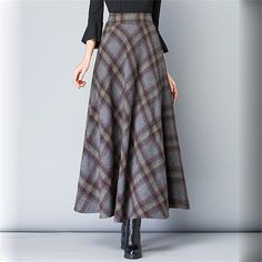 Season:Fall  Winter,Spring   Fall; Fabric:Twilled Satin,Polyester; Dress Length:Maxi; Gender:Women's; Style:Elegant,Retro Vintage; Occasion:Daily,Date; Details:Lined; Fit Type:Regular Fit; Waistline:High Waist; Pattern:Color Block,Plaid Checkered; Design:Long,Pocket; Pants Type:Plaid Skirt,A Line; Fly Type:Elasticity; Front page:FF; Listing Date:11/13/2023; Length:; Waist: Long Skirt Winter, Big Skirts, Tartan Skirt, Maxi Rok, Plus Size Winter, Plus Size Vintage, Retro Mode, Winter Skirt, Party Skirt