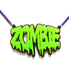 Zombie Necklace, Zombie Design, Black Zombie, Emo Clothing, Silly Clothes, Scene Queens, Scene Outfits, Blue Banana, Scene Fashion