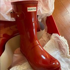 Reposhing This Item I Purchased From @Poshaholic19. Loved It, But Ready To Rotate For Something New. Questions? Leave A Comment Below! Red Rain Boots, Red Rain, Hunter Shoes, Women Hunters, Hunter Boots, Something New, Rain Boots, Size 7, Women Shoes