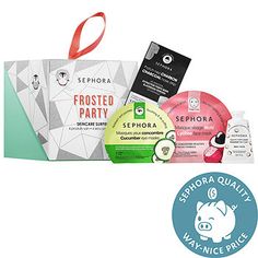 SEPHORA COLLECTION Frosted Party Skincare Surprise ($19.00 value) P450131, Color: Almond - JCPenney Sephora Face Mask, Cucumber Face Mask, Cucumber On Eyes, Mastic Gum, Eyeliner Products, Under Eye Puffiness, Nose Strips, Hand Balm, Charcoal Mask