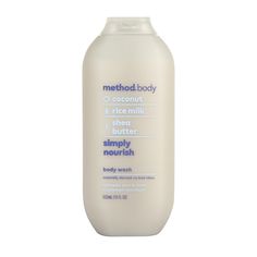 Wholesale Method Simply Nourish Body Wash 18 Oz Bottle-6ct Case Bulk Method Coconut Body Wash, Method Body Wash Vanilla, Method Bodywash, Men Hygiene, Gray Packaging, Method Body Wash, Method Soap, Hygiene Essentials, Coconut Body Wash