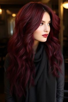 Mulled Wine Hair Color, Mulled Wine Hair, Shades Of Burgundy Hair, Burgundy Hair Color, Wine Hair, Hair Color Burgundy, Dark Red Hair, Shades Of Burgundy, Burgundy Hair