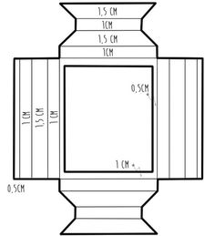 a drawing of the top portion of a vase with measurements for each side and sides