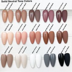 Solid Neutrals Nude Nails Choose Your Shade Matte or Gloss - Etsy Classy Solid Color Nails, Matte Nails With Jewels, Oval Matte Nails, Bright Matte Nails, Matte Black Gel Nails, Medium Length Coffin Acrylic Nails, Crystals On Nails, Matte Pedicure, Matte Summer Nails