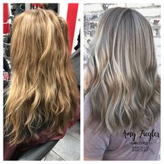 Golden Blonde Grey Blending, Ash Blonde Babylights, Ash Gray Hair Color, Ash Blonde Hair Dye, Blonde Babylights, Natural Ash Blonde, Ash Blonde Hair Colour, Brown Curly Hair, Golden Blonde Hair