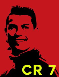 an image of a man with the words cr7 on it