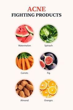 Eating the right foods is one of the best ways to get rid of acne and have clear skin. 🍏These are some of the best acne-fighting foods that you should add to your diet. What To Eat To Get Rid Of Acne, Foods To Clear Acne, Food For Acne, Skin Foods, Healing Acne, Foods For Clear Skin, Clear Skin Diet, Acne Diet, Health Aesthetic