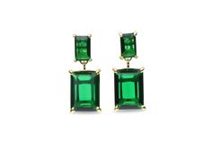 Adore the brilliance and standout elegance of this multi gemstone earrings, showcasing Emerald stones. This striking pair of yellow gold earrings are timeless and great for adding color to your collection. Celebrate timeless sophistication with these Emerald green earrings. Great styling and gift idea Finish is customizable, available in 14k yellow, rose and white gold Nickel Free and Tarnish Resistant Thoughtfully packaged with a fancy gift kit Product specifications Jewelry Information Metal s Emerald Green Earrings, Yellow Gold Earrings, Fancy Gifts, Long Frocks, Green Gems, Gift Kit, Emerald Earrings, Shiny Things, Emerald Stone