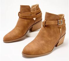 Dr. Scholl's Buckle Ankle Boot - Literally - QVC.com Ankle-high Boots With Buckle Closure For Spring, Spring Ankle-high Boots With Buckle Closure, Casual Spring Heeled Boots With Buckle Closure, Buckle Ankle Boots, Dr. Scholl's, Ankle Boot, Ankle Boots, Buckle, Bring It On