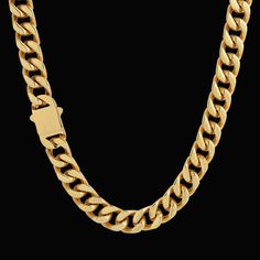 Bling Proud's Hot Sale Gold Cuban Link Collection is truly unbeatable with its chic style and iconic yellow gold hue. Wearing our 12mm gold cuban link chain will give you an extra boost of energy and make you stand out in style at any event! (Trust us, it's the real deal.) Never fading Nickel-free Durable and anti-tarnish Excellent touch feeling No allergies No deformation Everlasting Shine Details Material Stainless Steel Plated with 18K Gold Finish Double Electronic PVD Plating Clasp Type Cust Golden Time, Gold Cuban Link Chain, Urban Jewelry, Jewelry Online Store, Stainless Steel Plate, Hip Hop Jewelry, Cuban Link Chain, Cuban Link, Cz Diamond