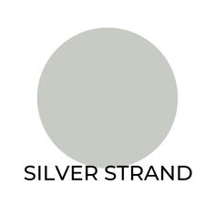 the logo for silver strand is shown in black on a white background with an oval shape