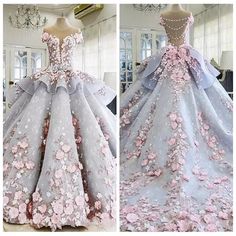 SSR531,pretty blue sheer-straps cap sleeves applique jewel sweet 16 dress · SheSheRose · Online Store Powered by Storenvy Prom Gown For Teens, Wedding Dress Tea Length, Wedding Dress Silk, Colored Wedding Gowns, Michael Cinco, Champagne Prom Dress, Gowns Wedding, فستان سهرة, Sweet 16 Dresses