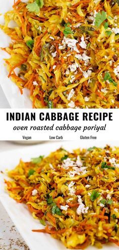 Cabbage Recipe Oven, Indian Cabbage, Cabbage Poriyal, Vegetarian Indian Food, Indian Vegetable Recipes, Cabbage Recipes Healthy, Shredded Cabbage, Cabbage Recipe, Vegetarian Indian