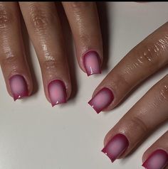 Hand Painted Nails, Nails Hand Painted, Custom Press On Nails, Hard Nails, Ombre Pink, Painted Nails, Girly Acrylic Nails, Work Nails, Glow Nails