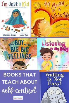 children's books that teach about self - control and how to use them in the classroom