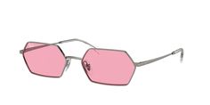 PRICES MAY VARY. FRAME FEATURES: RB3728 Yevi sunglasses feature a hexagonal, gunmetal frame with pink bio-nylon lenses. SUSTAINABILITY: The Bio-Nylon lenses are made with 40% bio-based materials derived from renewable sources such as castor oil. 100% UV PROTECTION: To protect your eyes from harmful UV rays, these Ray-Ban sunglasses include lenses that are coated with 100% UV protection. CASE & CLEANING CLOTH INCLUDED: Each pair of Ray-Ban sunglasses come with a cleaning cloth and case to clean and protect your sunglasses from scratches and damage. Hexagonal Sunglasses, Renewable Sources, Luxury Store, Ray Ban Sunglasses, Castor Oil, Pharmacy Gifts, Uv Rays, Cleaning Cloth, Your Eyes