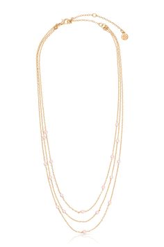 18kt gold plated Brass Acrylic Pearl 13-15" & 3" extender Elegant Pink Jewelry With Gold Chain, Candle Bags, Pearl Cuff, Back Necklace, Liquid Gold, Glasses Chain, Chain Anklet, Threader Earrings, Layered Necklace