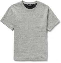 A.P.C. - Loopback Cotton-Jersey Short-Sleeved Sweatshirt | MR PORTER Mens Designer Hoodies, Designer Hoodies, Designer Menswear, Sweatshirt Short Sleeve, Mens Designer Fashion, Mr Porter