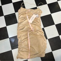 Nude Mini Bodycon Ruched Dress Us Size 6 / Uk Size 10 Oh Polly Brand New With Tags. Beige Stretch Ruched Mini Dress, Beige Mini Dress With Ruched Bodice For Spring, Beige Ruched Mini Dress For Summer, Beige Ruched Dress For Date Night, Beige Ruched Mini Dress For Date Night, Date Night Beige Ruched Mini Dress, Casual Beige Ruched Mini Dress, Beige Fitted Mini Dress With Ruched Bodice, Fitted Beige Mini Dress With Ruched Bodice